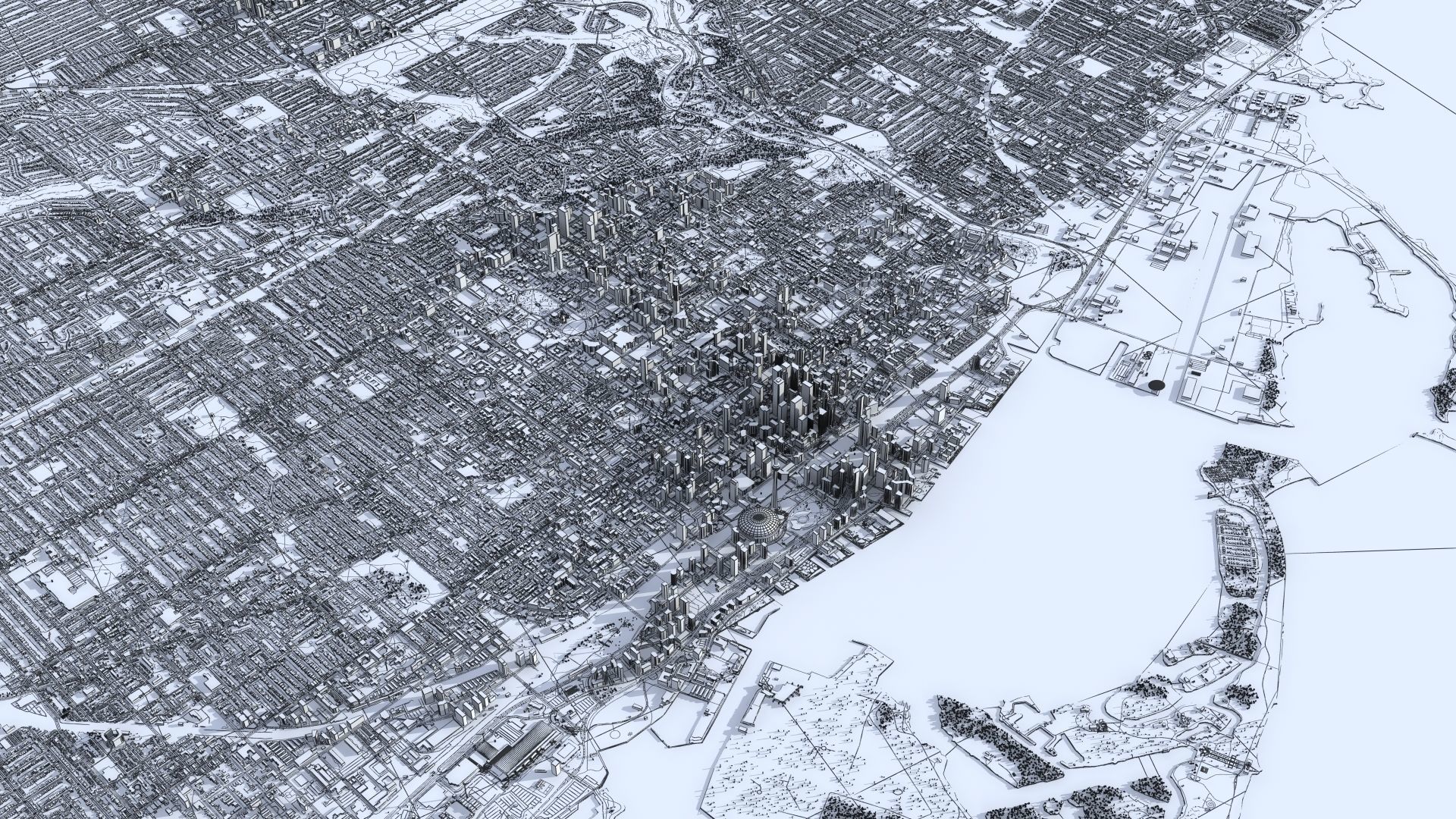 Toronto City Canada 3D model_46