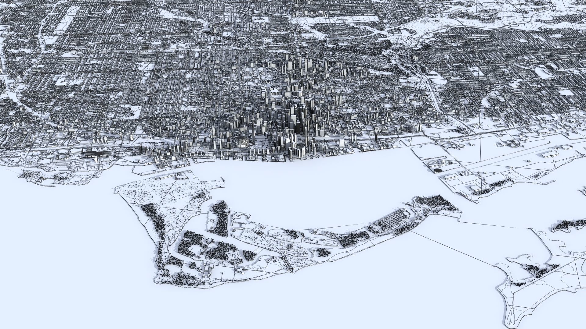 Toronto City Canada 3D model_48