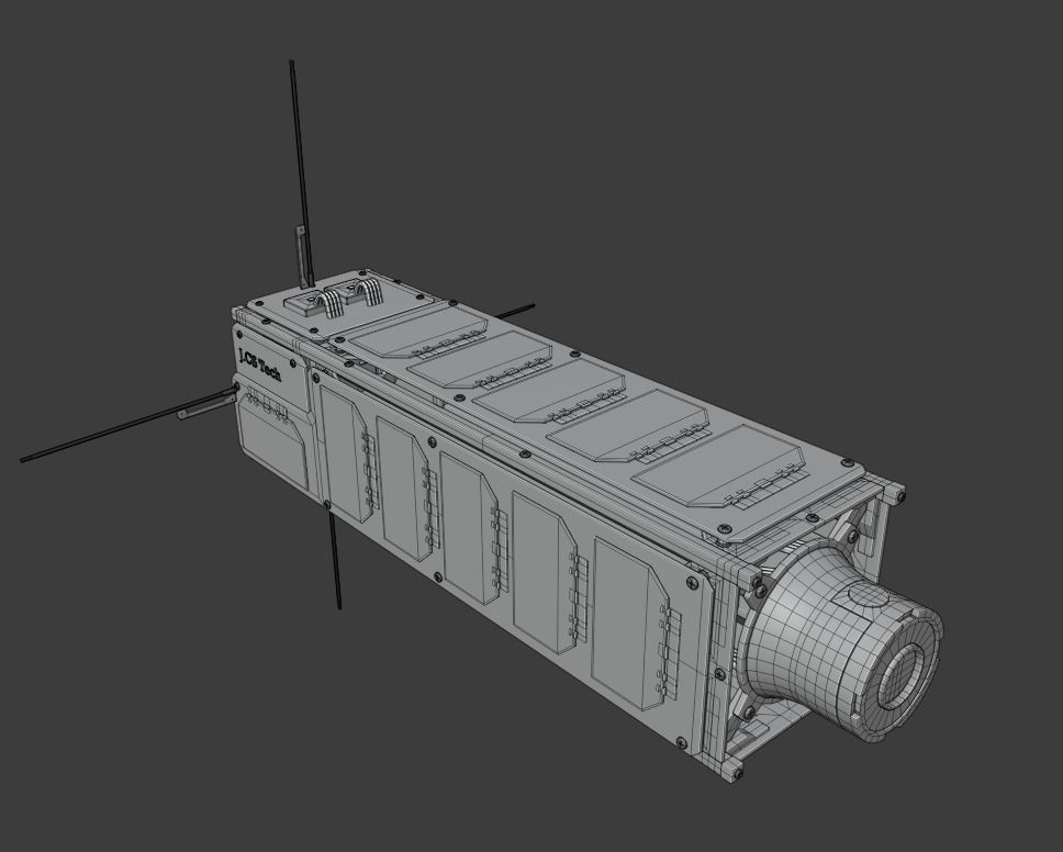 Cube Satellite - CubeSat 3D model_12