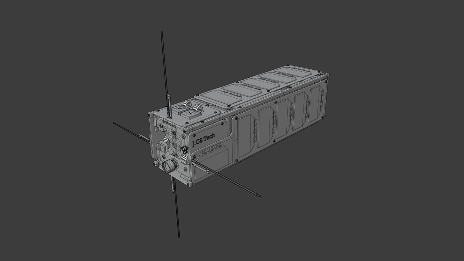 Cube Satellite - CubeSat 3D model_18