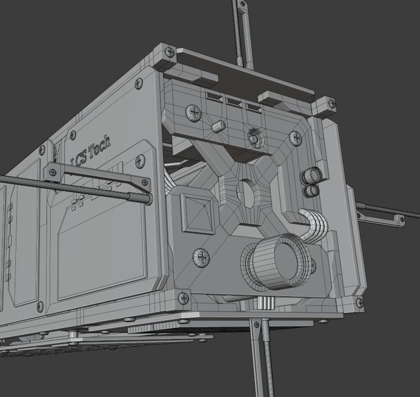 Cube Satellite - CubeSat 3D model_14