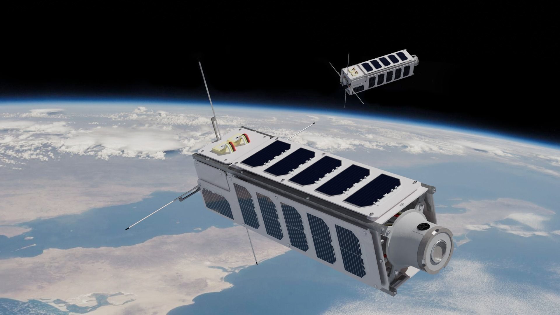 Cube Satellite - CubeSat 3D model_1