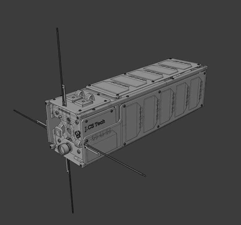 Cube Satellite - CubeSat 3D model_11