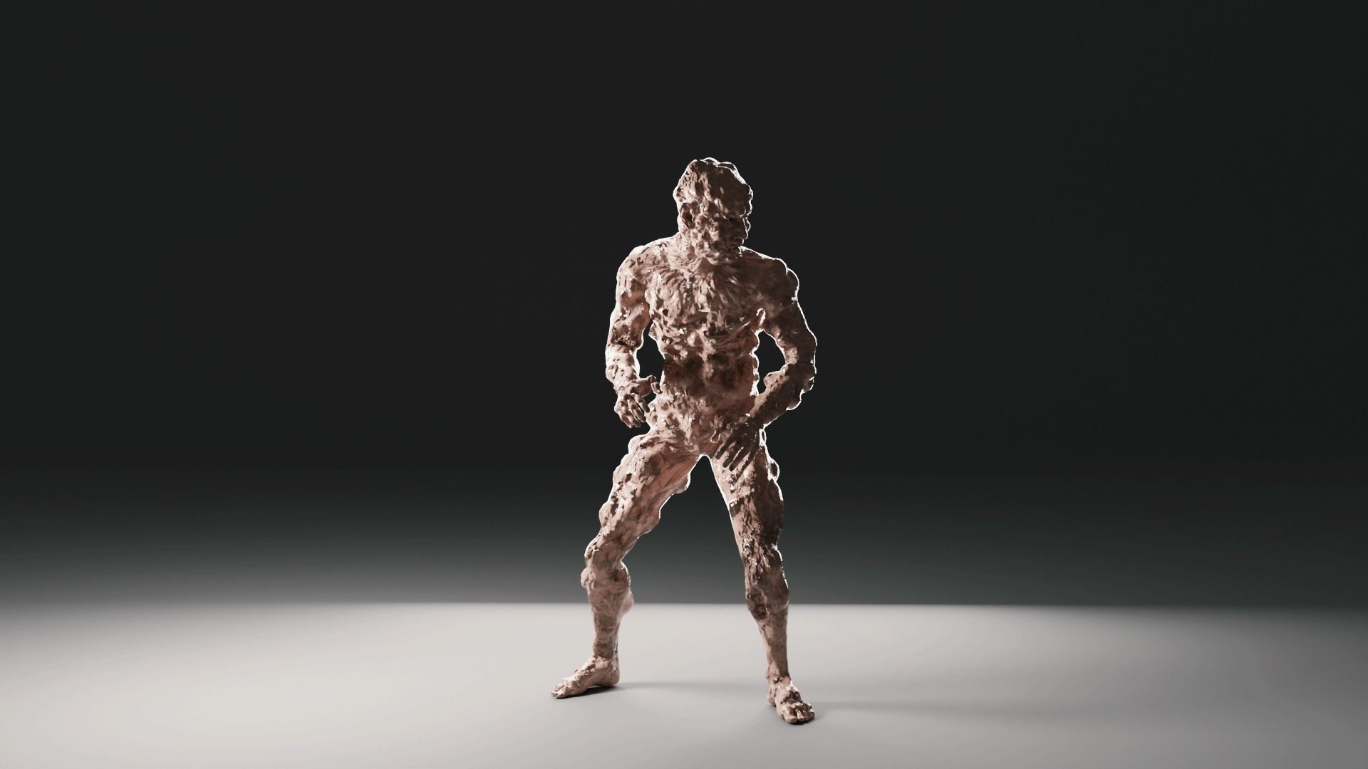 Animated Zombie - infected - PBR Low-poly 3D model_2