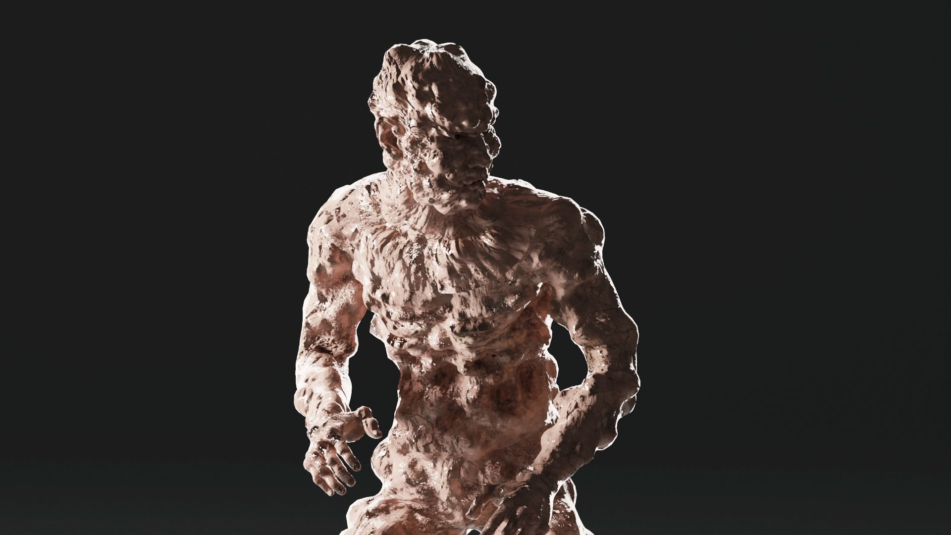 Animated Zombie - infected - PBR Low-poly 3D model_5