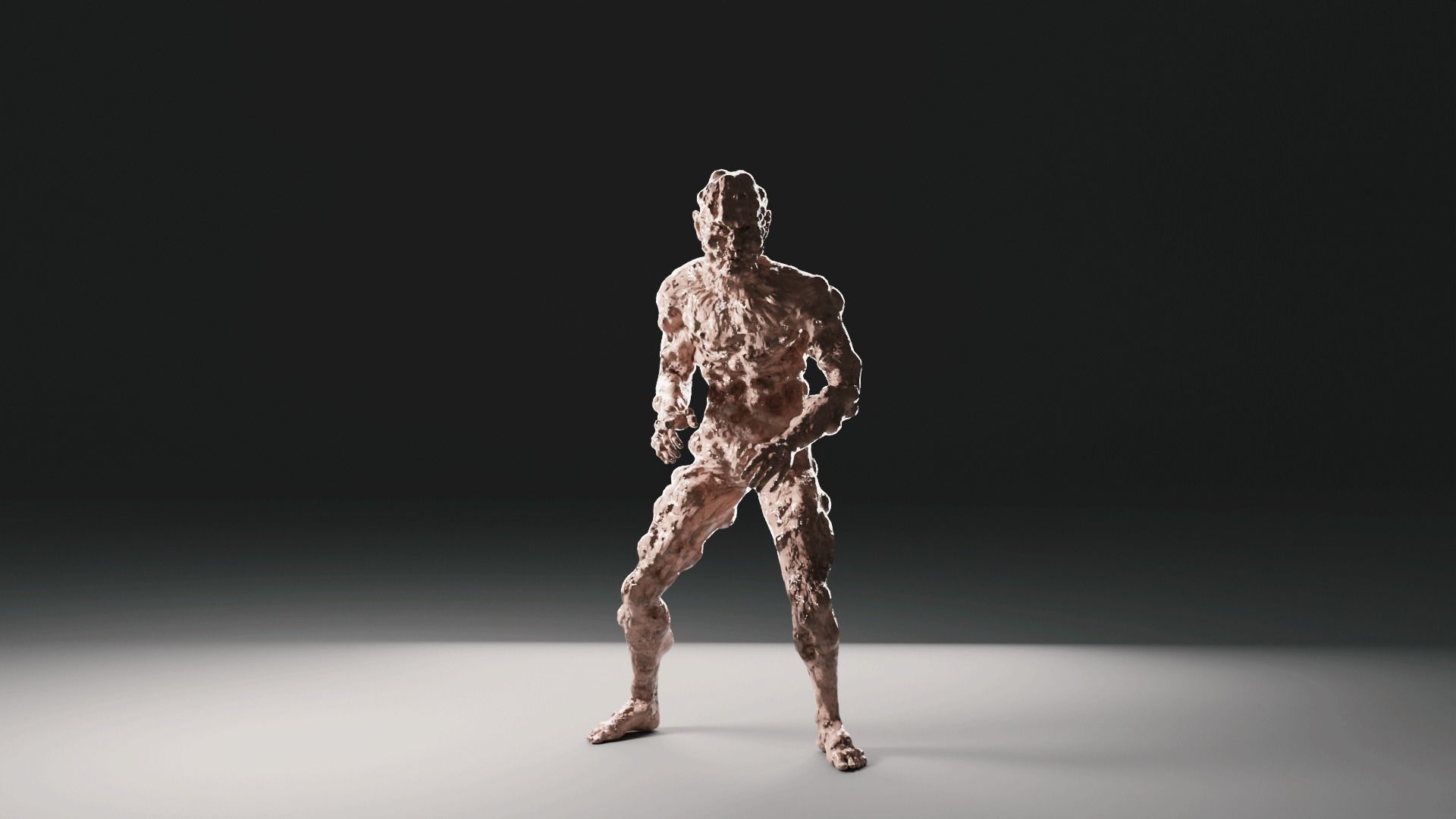 Animated Zombie - infected - PBR Low-poly 3D model_3