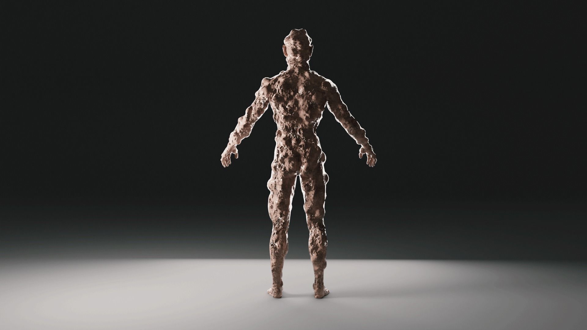 Animated Zombie - infected - PBR Low-poly 3D model_8