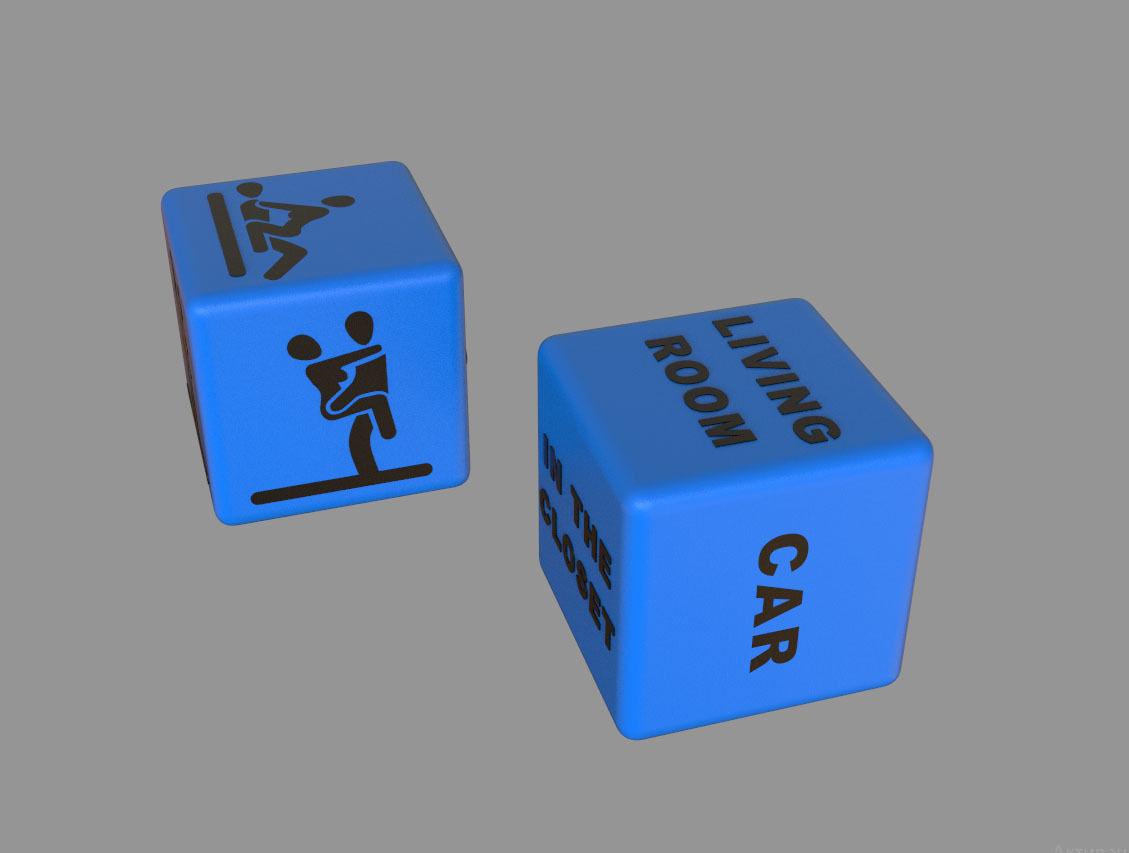 dice toy 3D print model_4