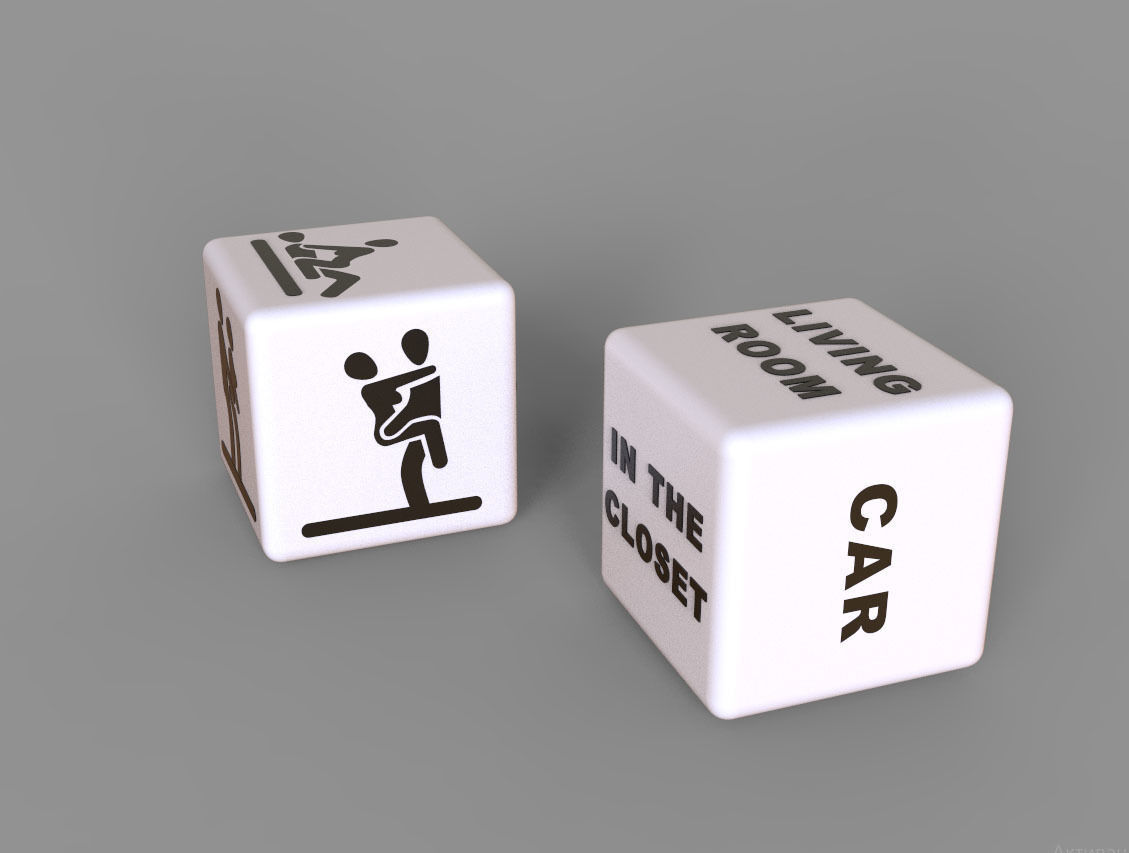 dice toy 3D print model_14