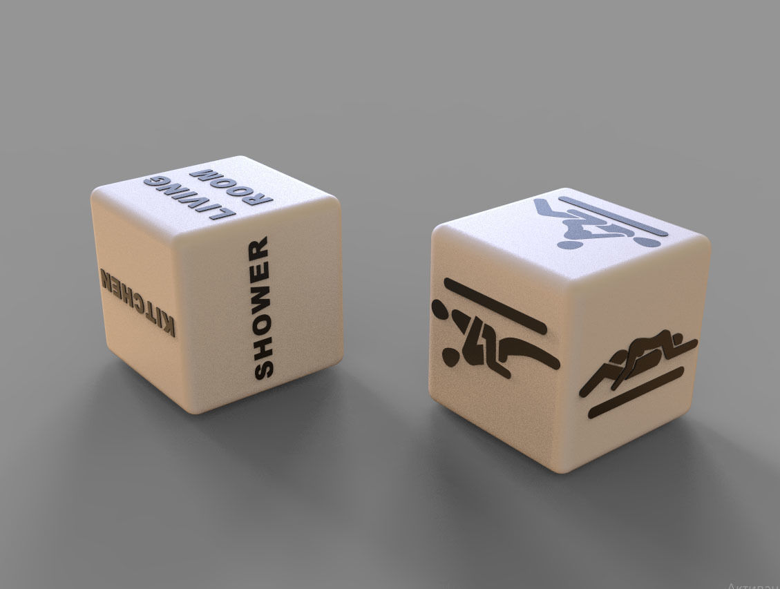 dice toy 3D print model_2