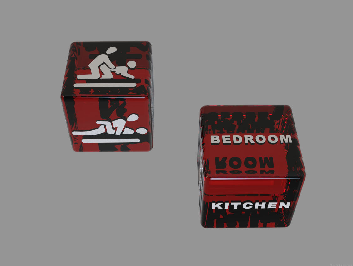 dice toy 3D print model_6