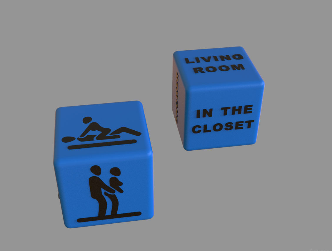 dice toy 3D print model_8