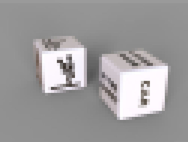 dice toy 3D print model