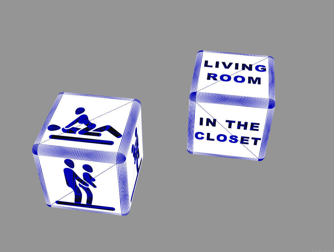 dice toy 3D print model_7