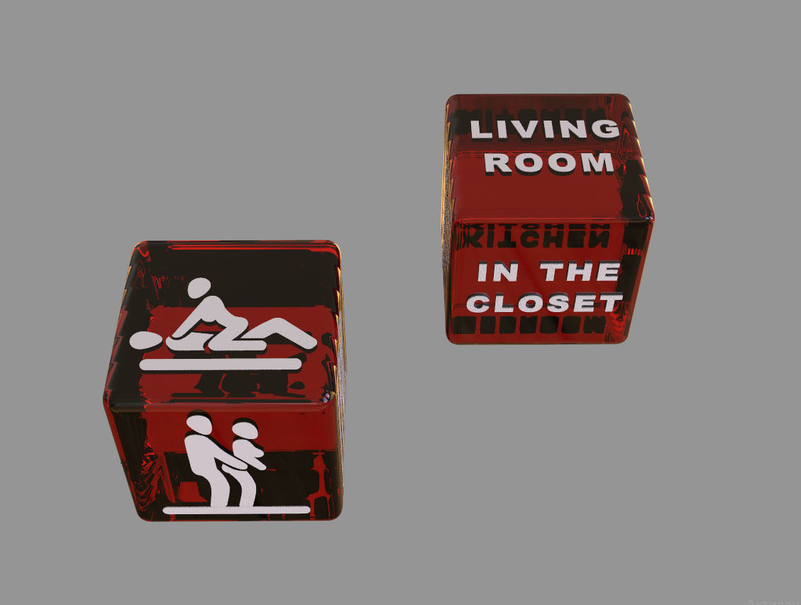 dice toy 3D print model_3