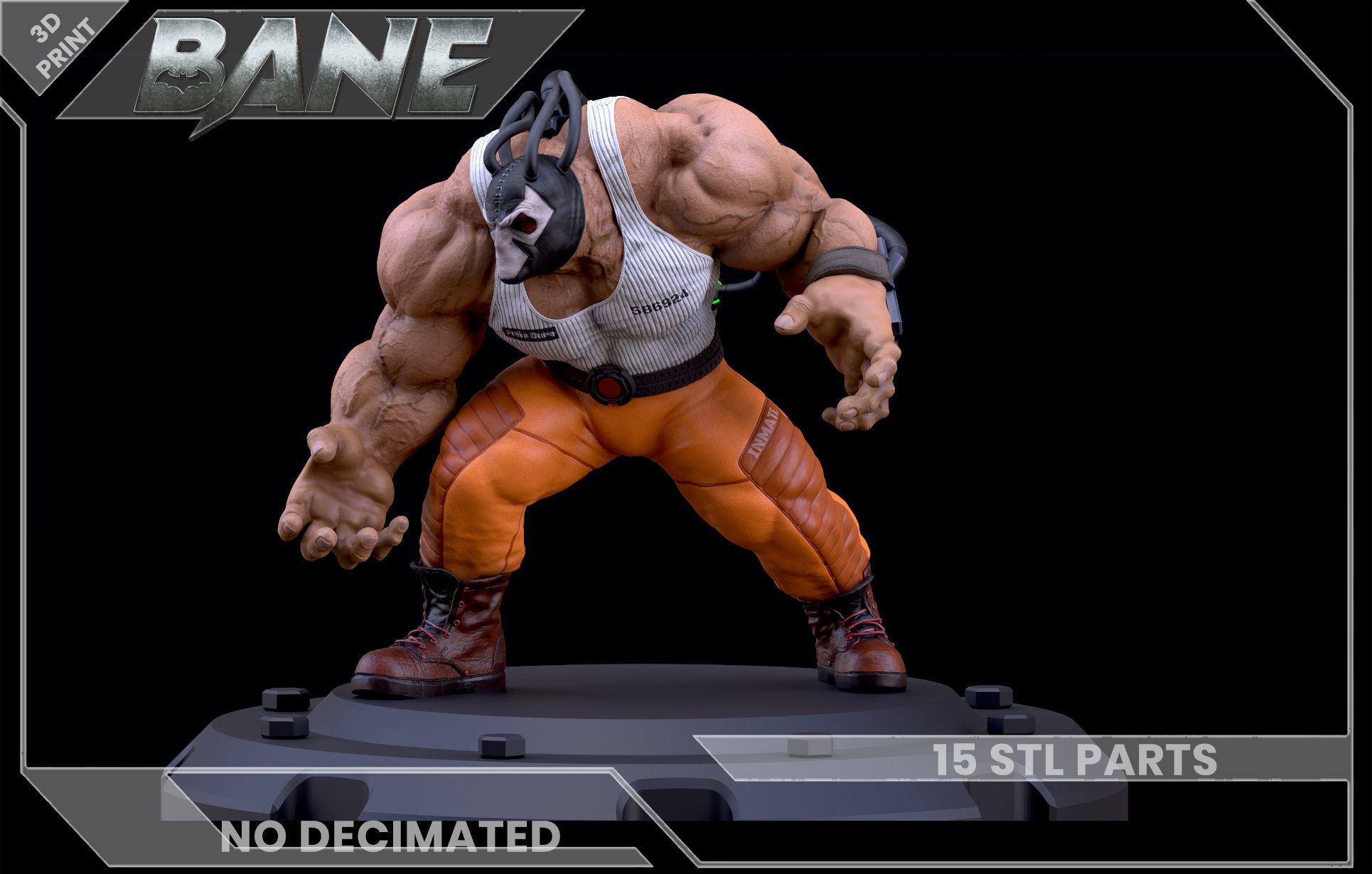 Bane 3D print 3D print model_4