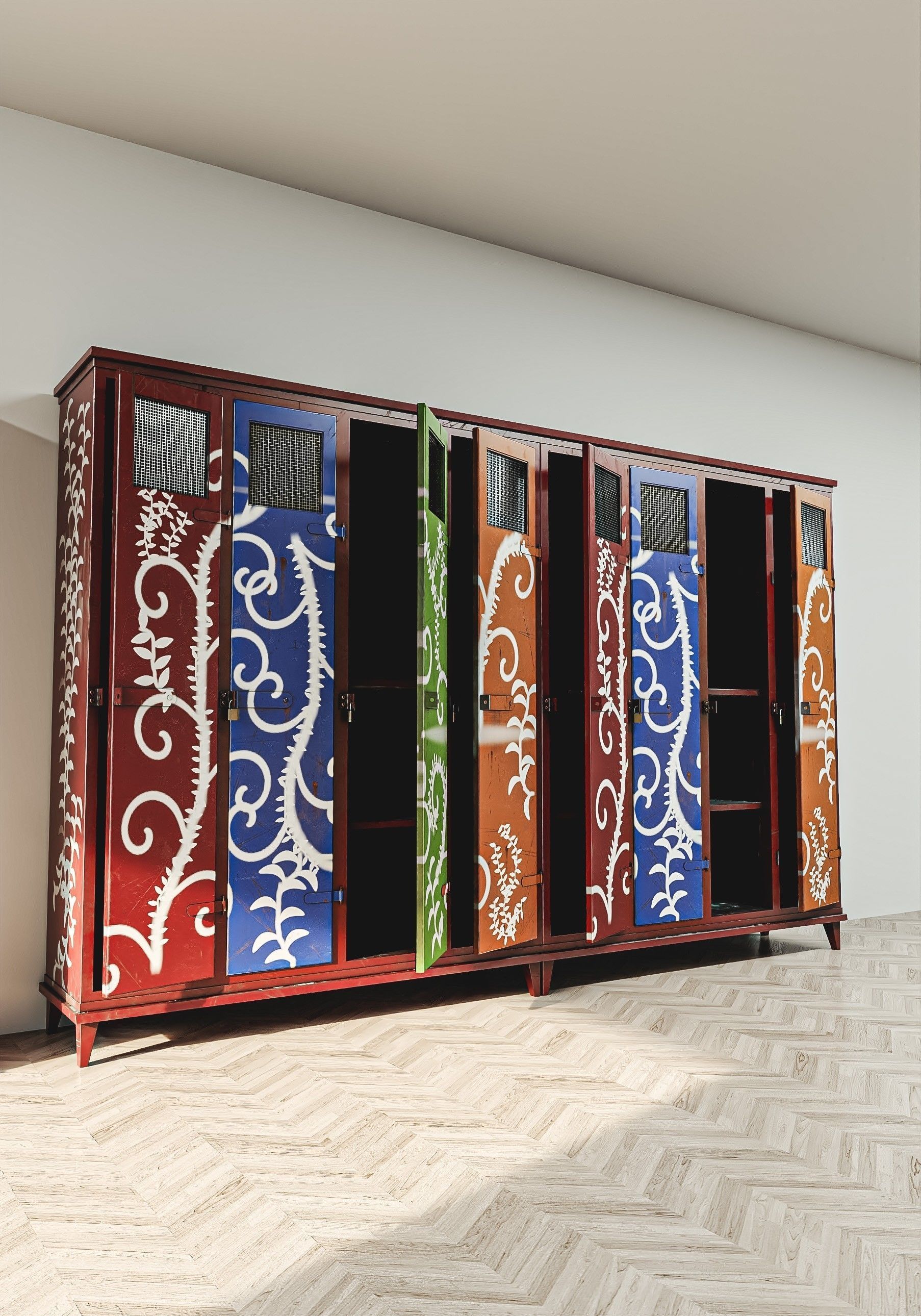 Military Locker Pack 2 Low-poly 3D model_4