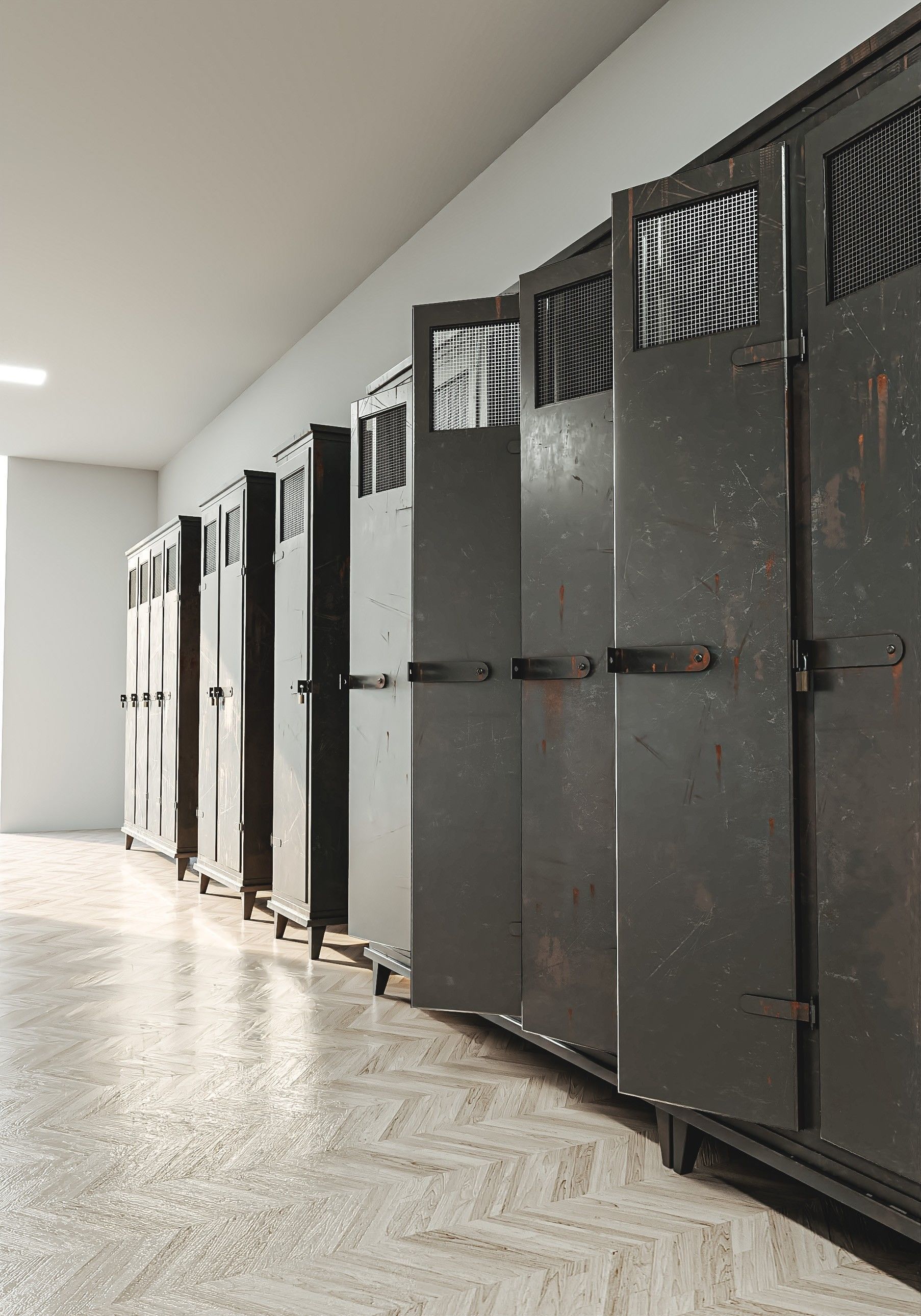 Military Locker Pack 2 Low-poly 3D model_3