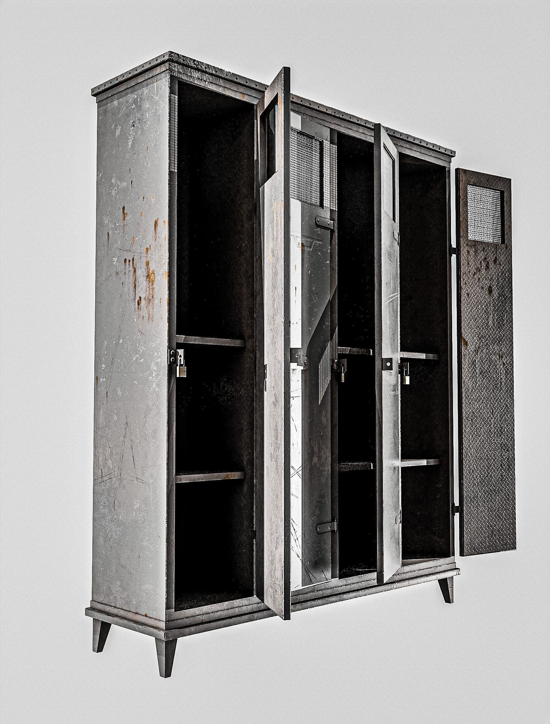 Military Locker Pack 2 Low-poly 3D model_16