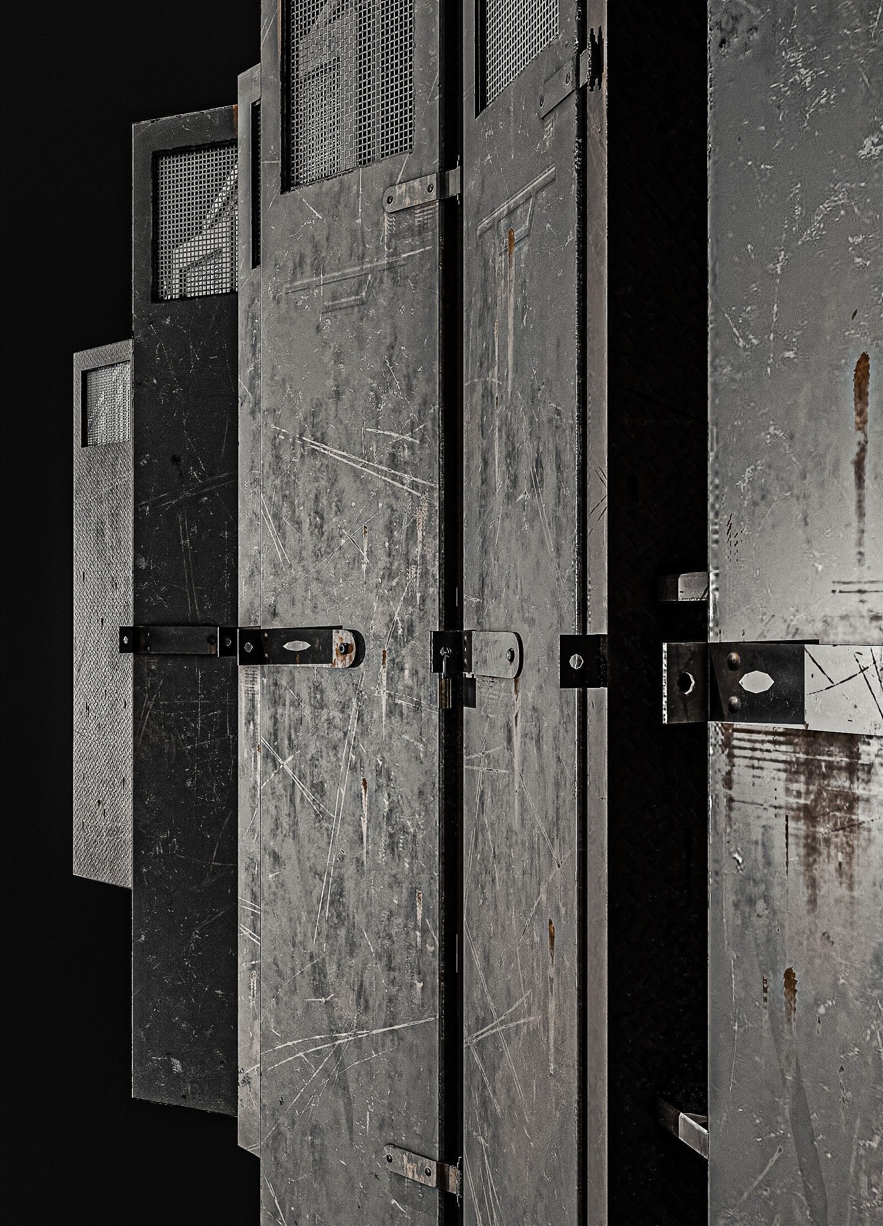 Military Locker Pack 2 Low-poly 3D model_14