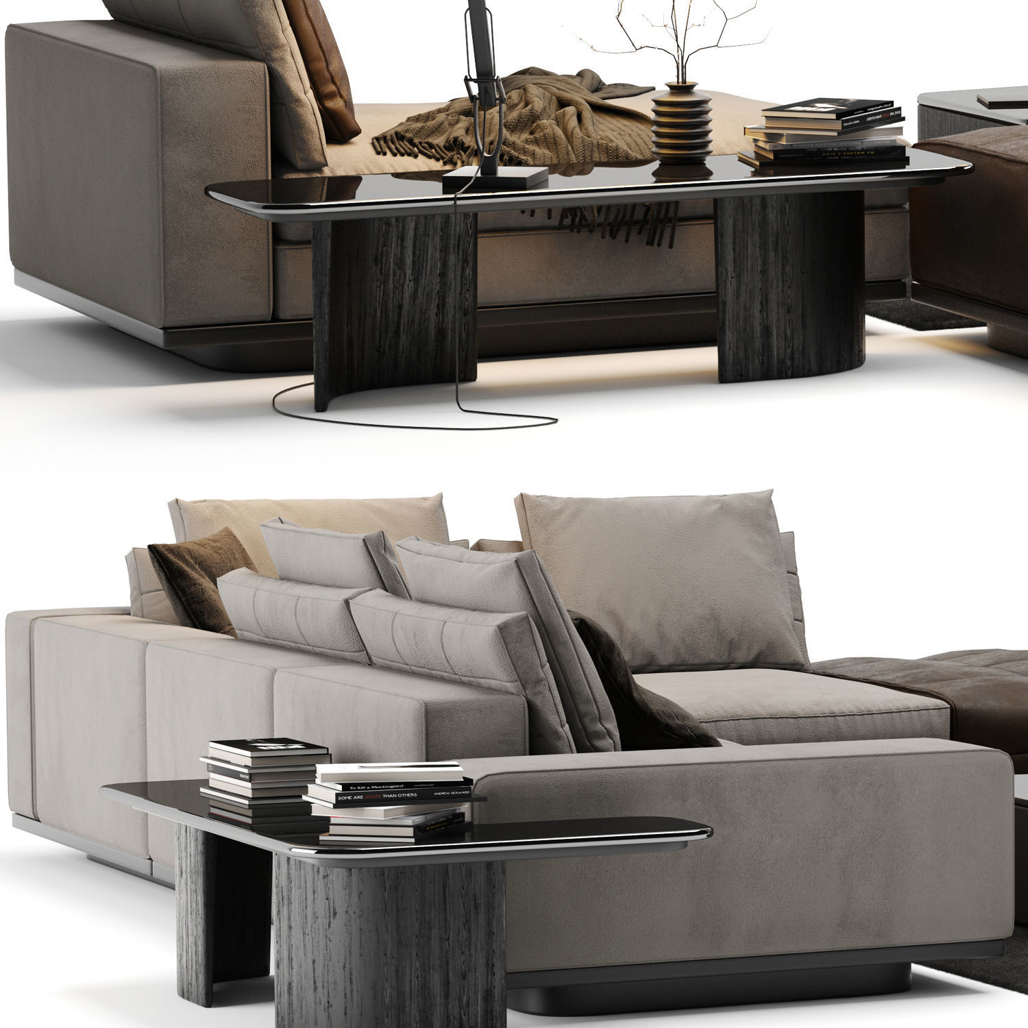 Lawrence Sofa Set 3D model_9