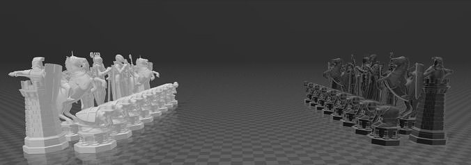Harry Potter - Chess Figure Set 3D print model