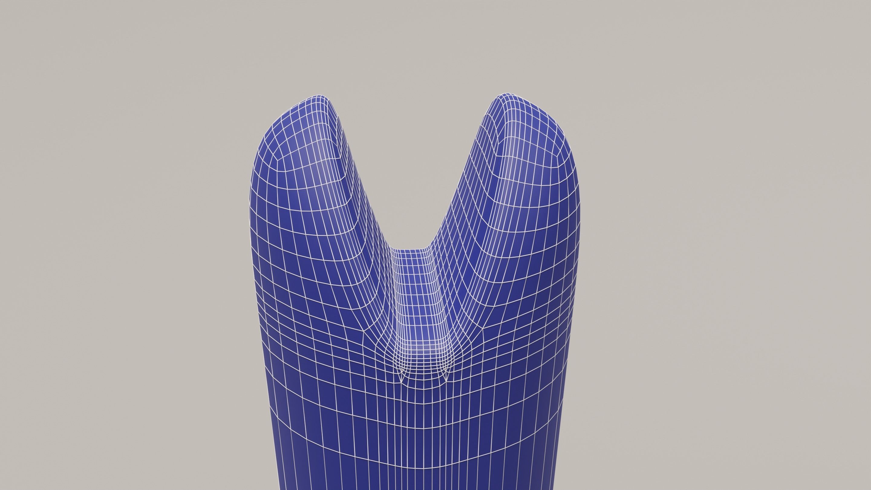 Oriental ceremonial dagger with golden handle and decorations Low-poly 3D model_10