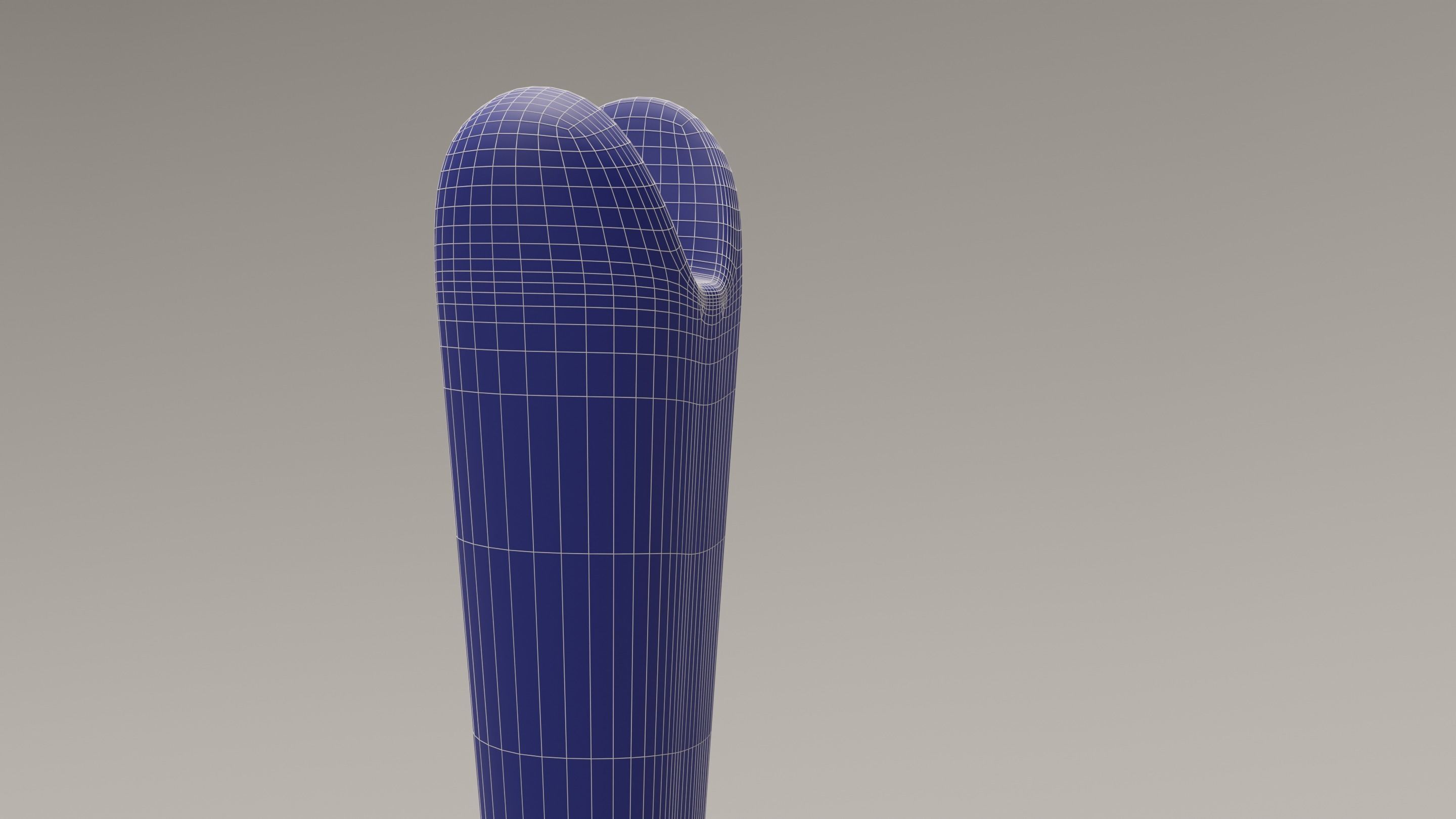 Oriental ceremonial dagger with golden handle and decorations Low-poly 3D model_12