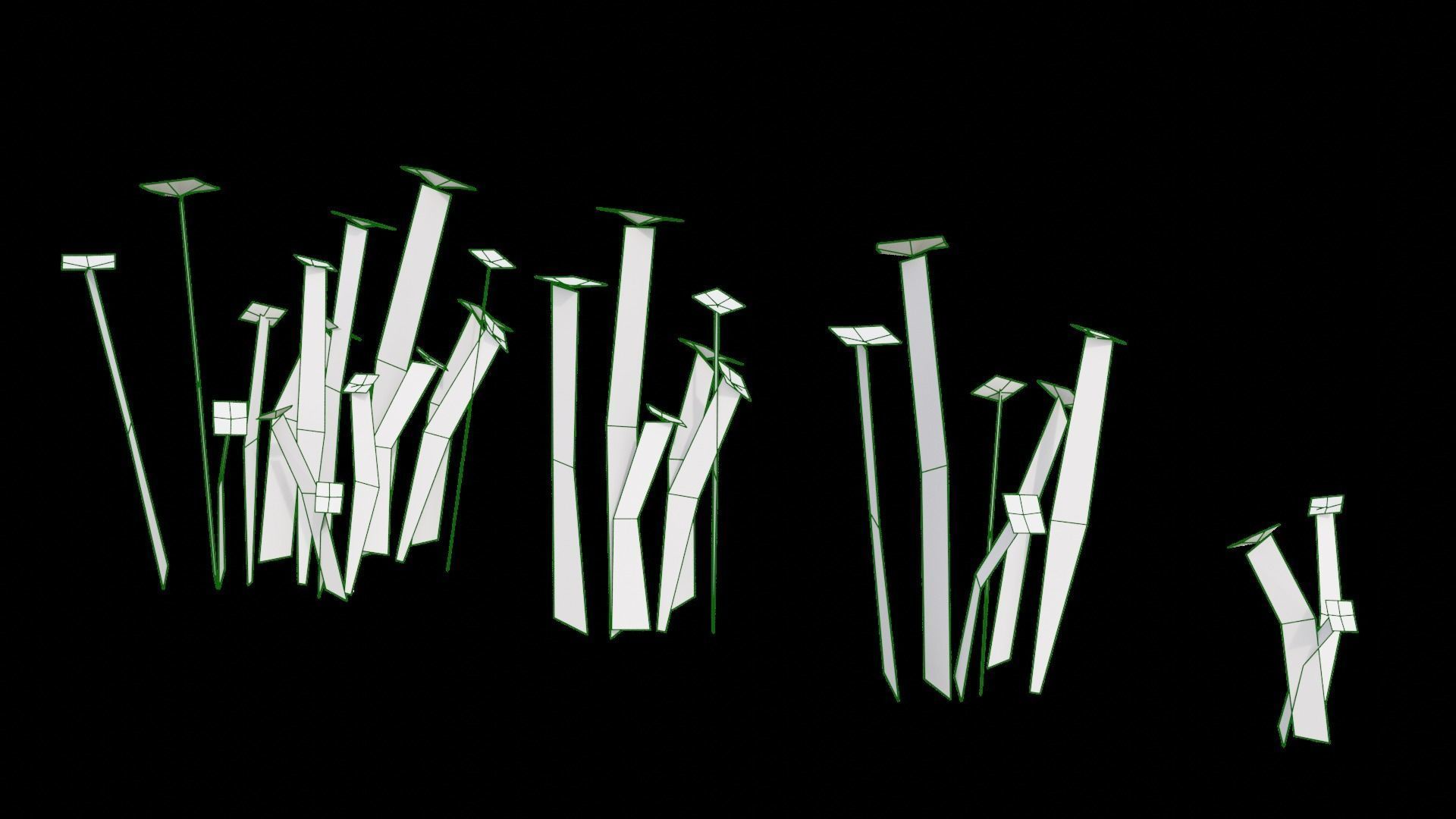 Wild Flower Grass 3D model_40