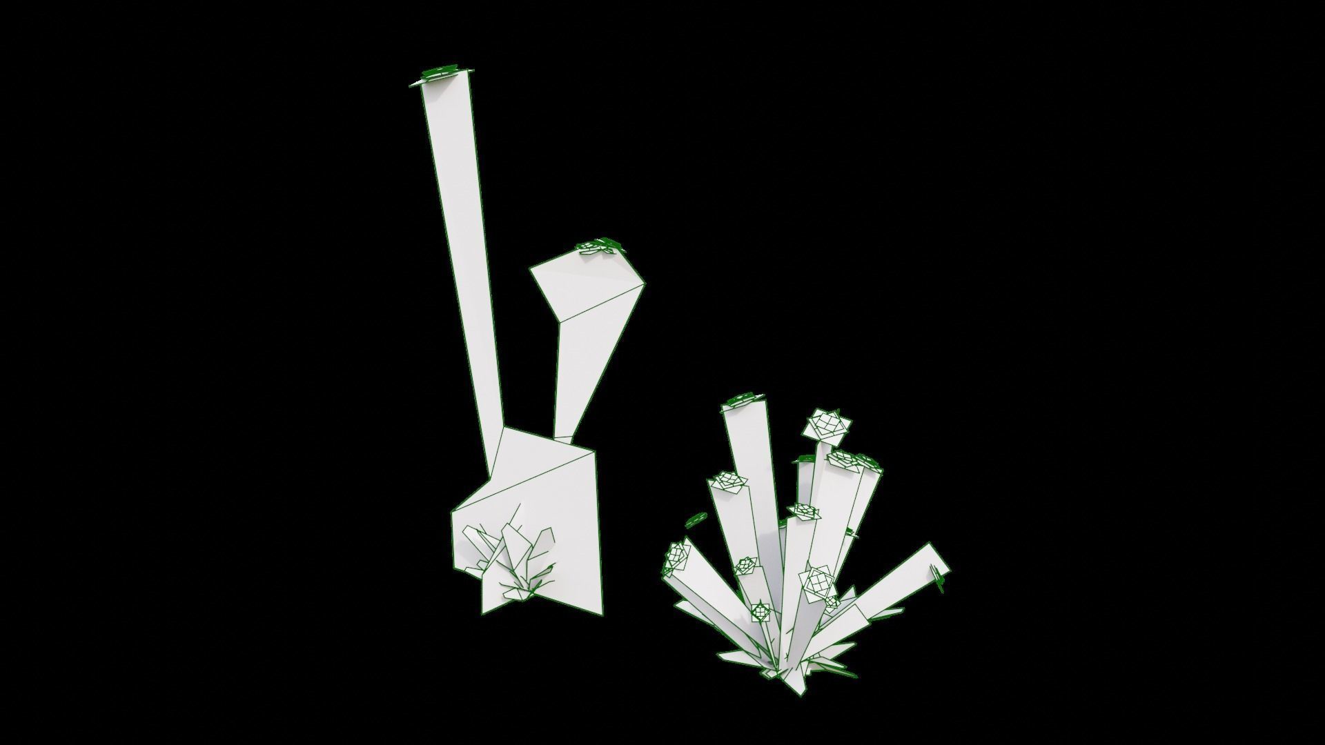 Wild Flower Grass 3D model_38