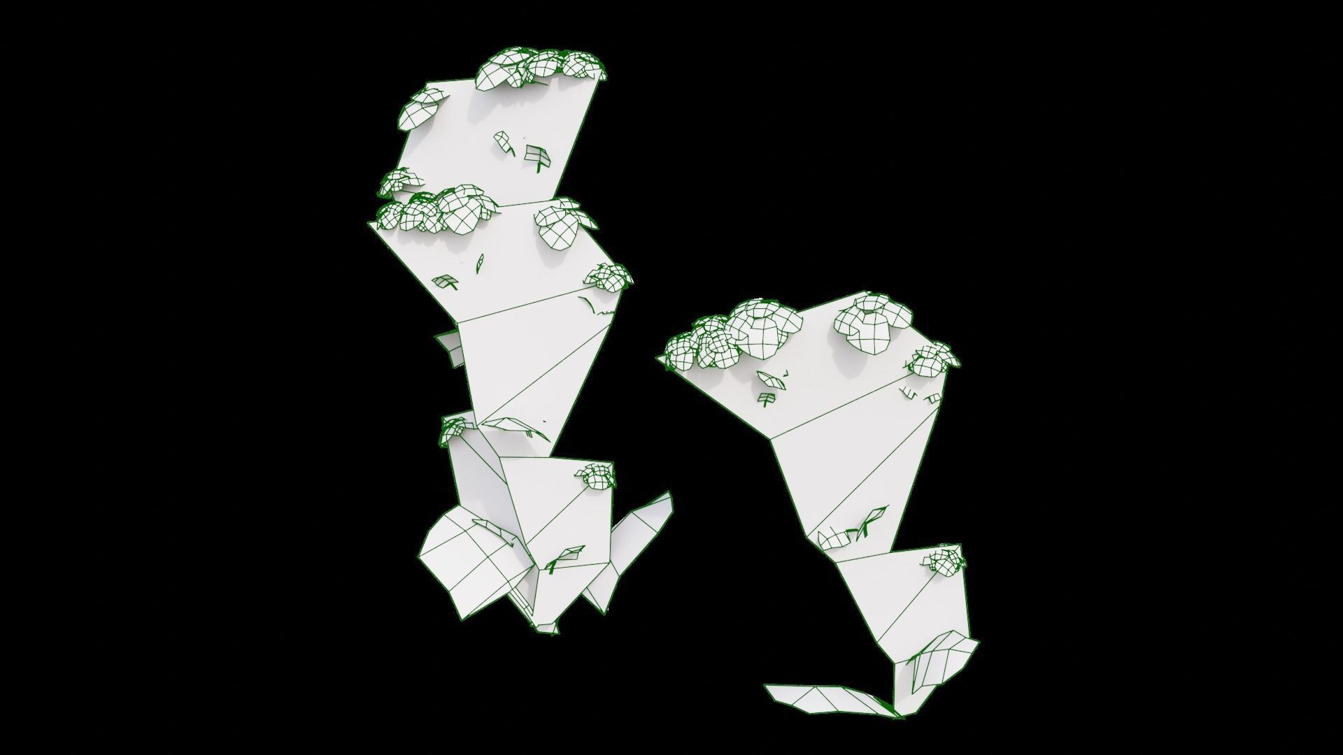 Wild Flower Grass 3D model_35