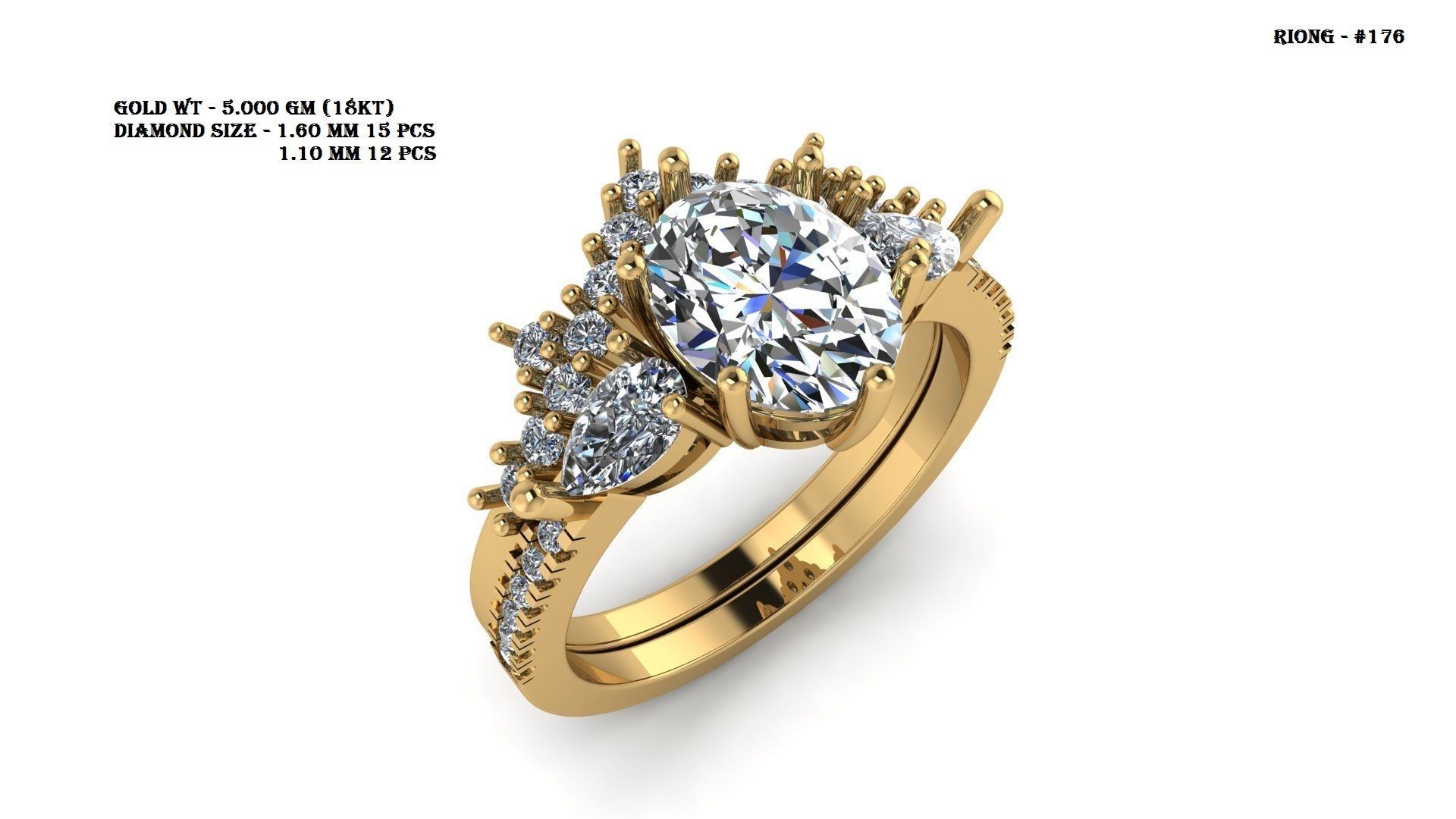 gold ring 3D print model_1