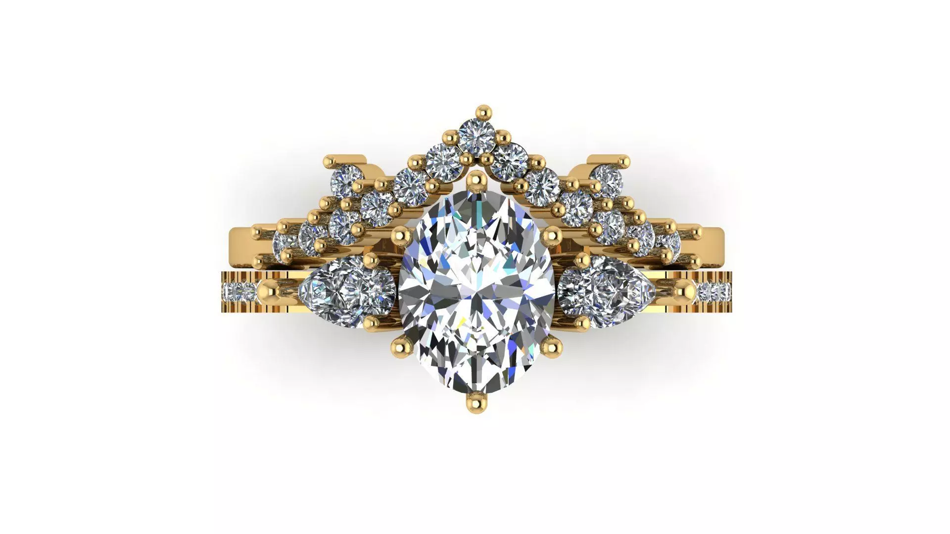 gold ring 3D print model_0