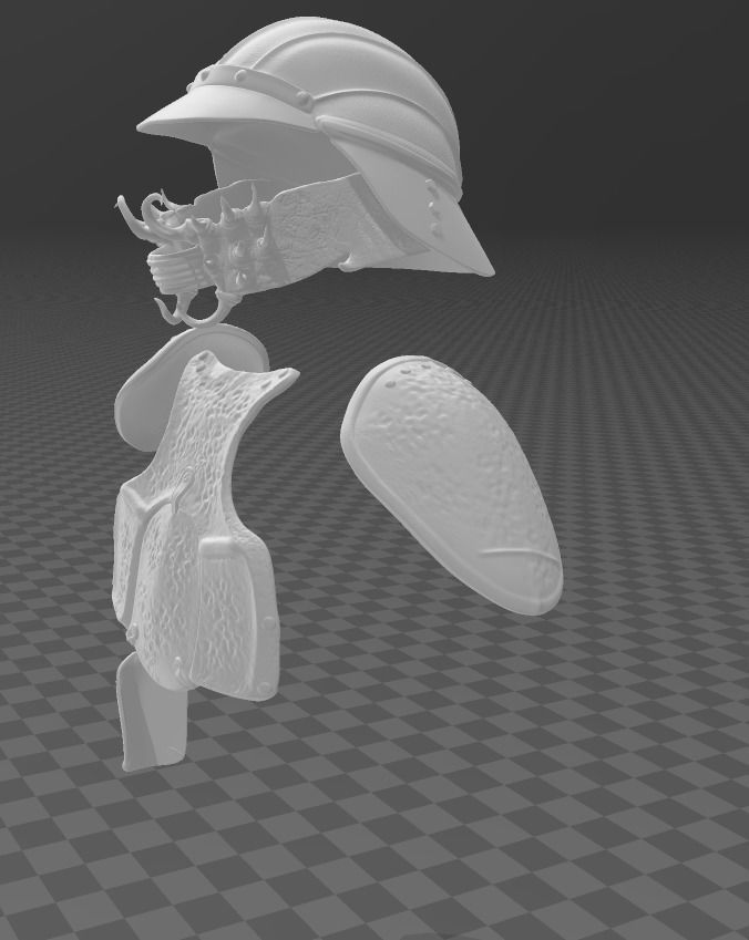 Star Wars Lando Skiff Guard Armor 3D print model_1