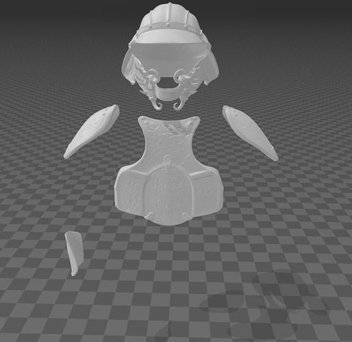 Star Wars Lando Skiff Guard Armor 3D print model
