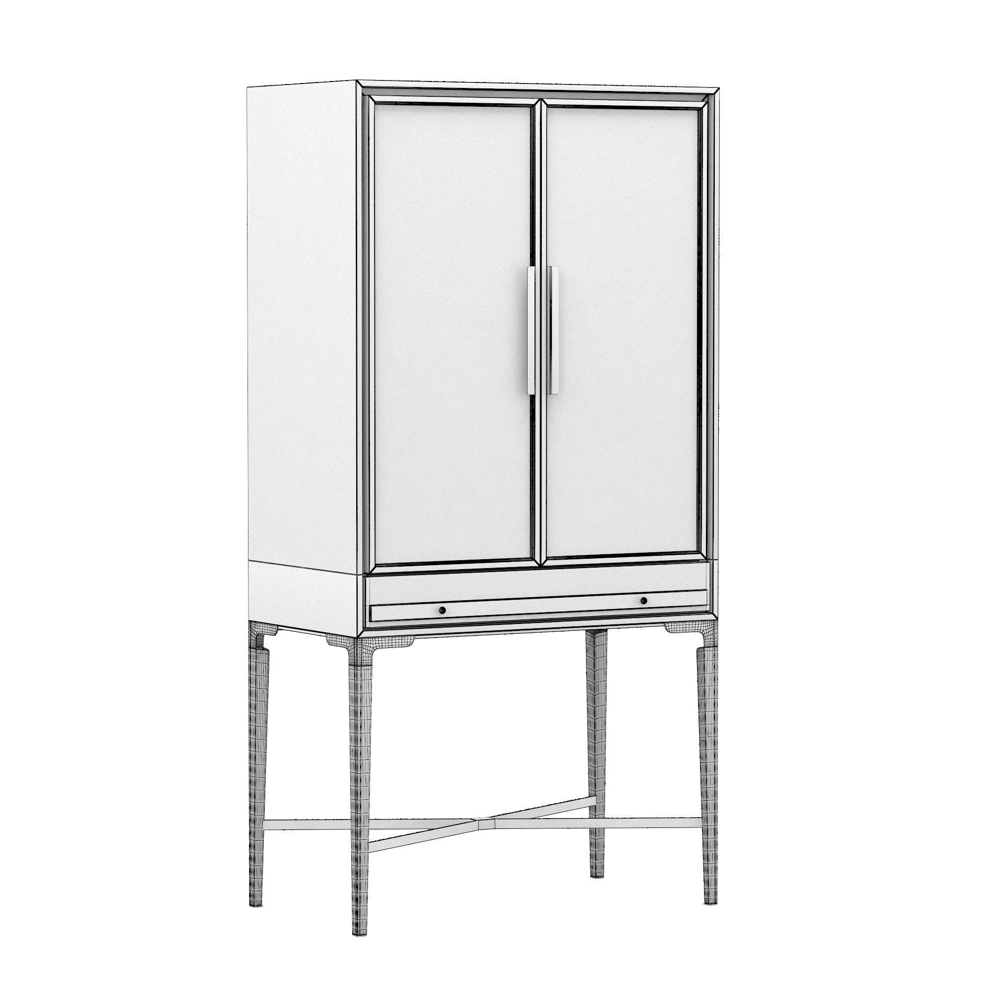 BENOIT BAR CABINET 3D model_7