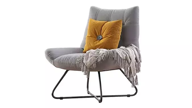GRADUATE LOUNGE CHAIR OPEN ROAD 3D model 5
