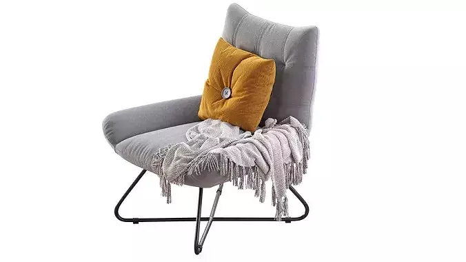 GRADUATE LOUNGE CHAIR OPEN ROAD 3D model 2