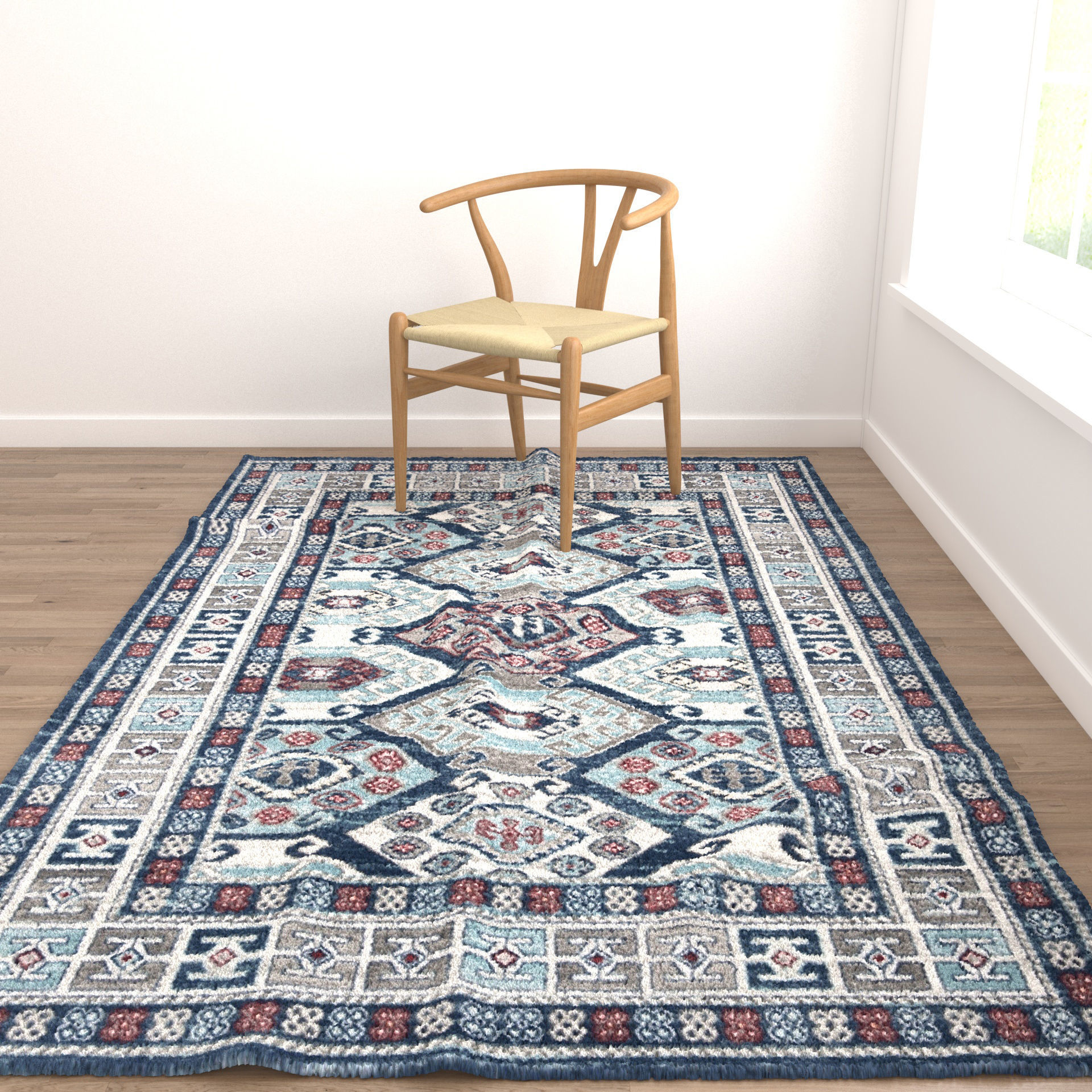 Rugs No 683 Low-poly 3D model_3