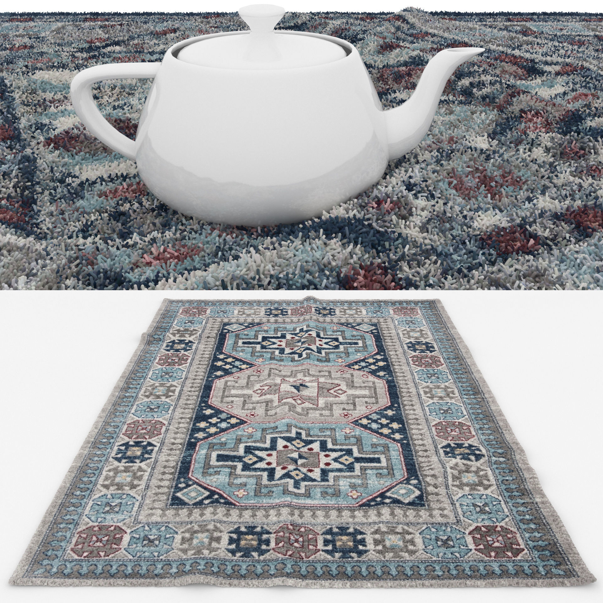 Rugs No 683 Low-poly 3D model_1