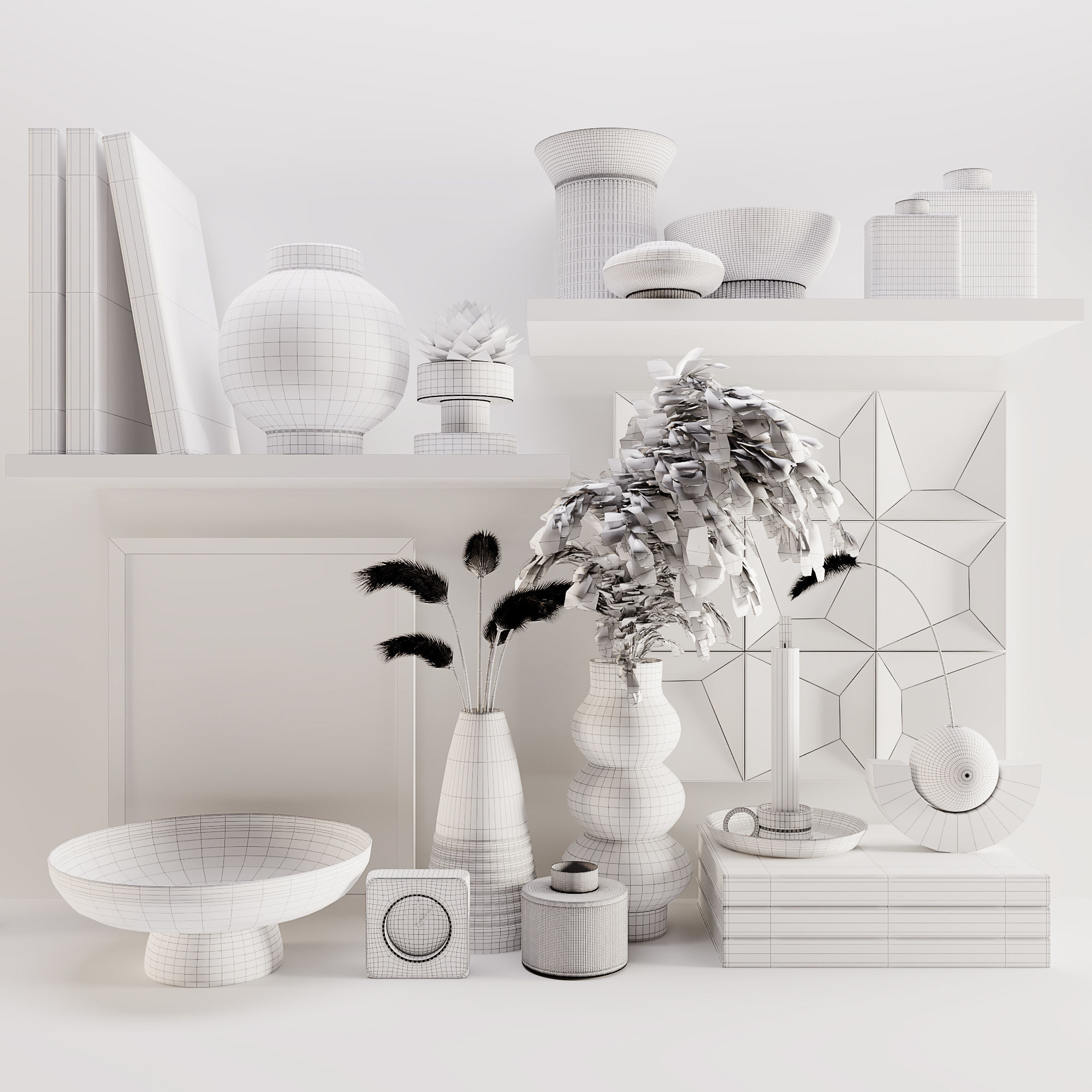 Decorative Set 05 3D model_3