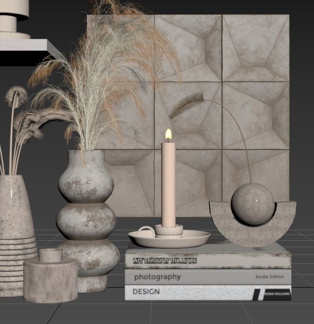 Decorative Set 05 3D model_9