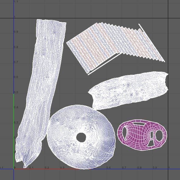 Monk Buddhist with robe and mocap rig 3D model_44