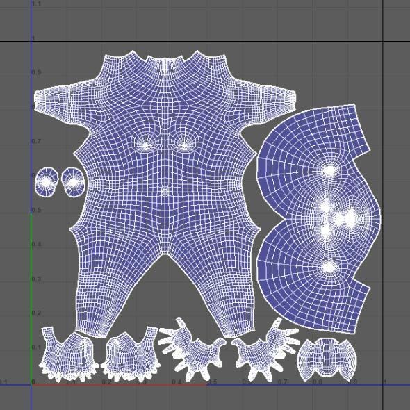 Monk Buddhist with robe and mocap rig 3D model_46
