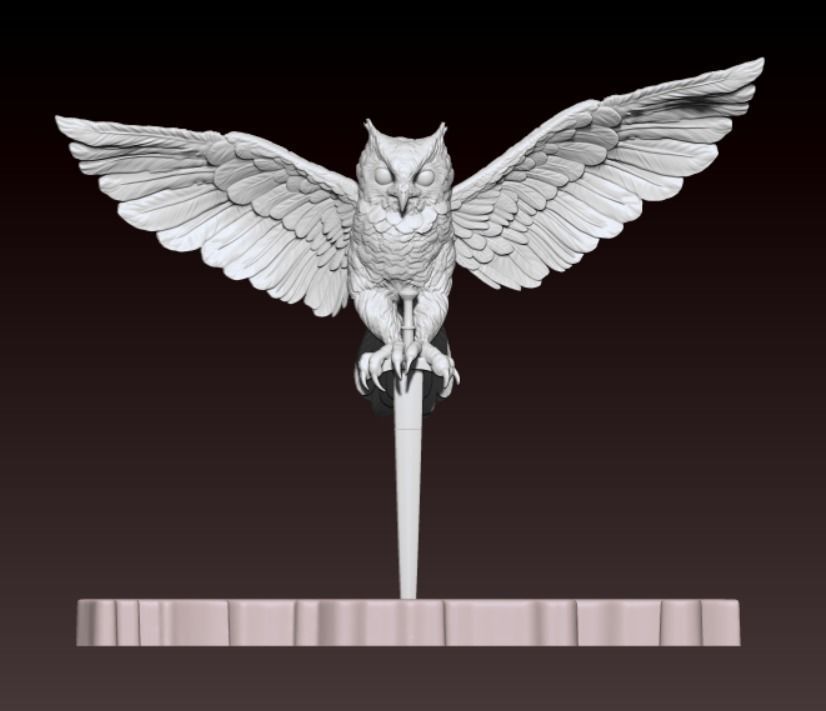Owl Emblem of the Main Intelligence Directorate  3D print model_4