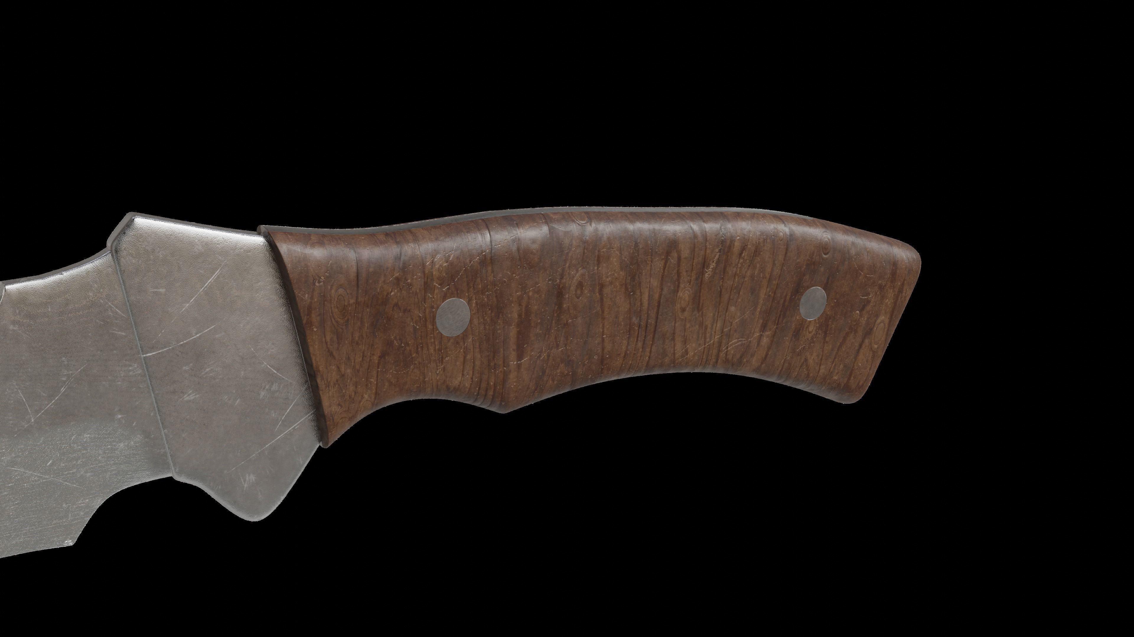 Hunting Knife Free 3D model_2