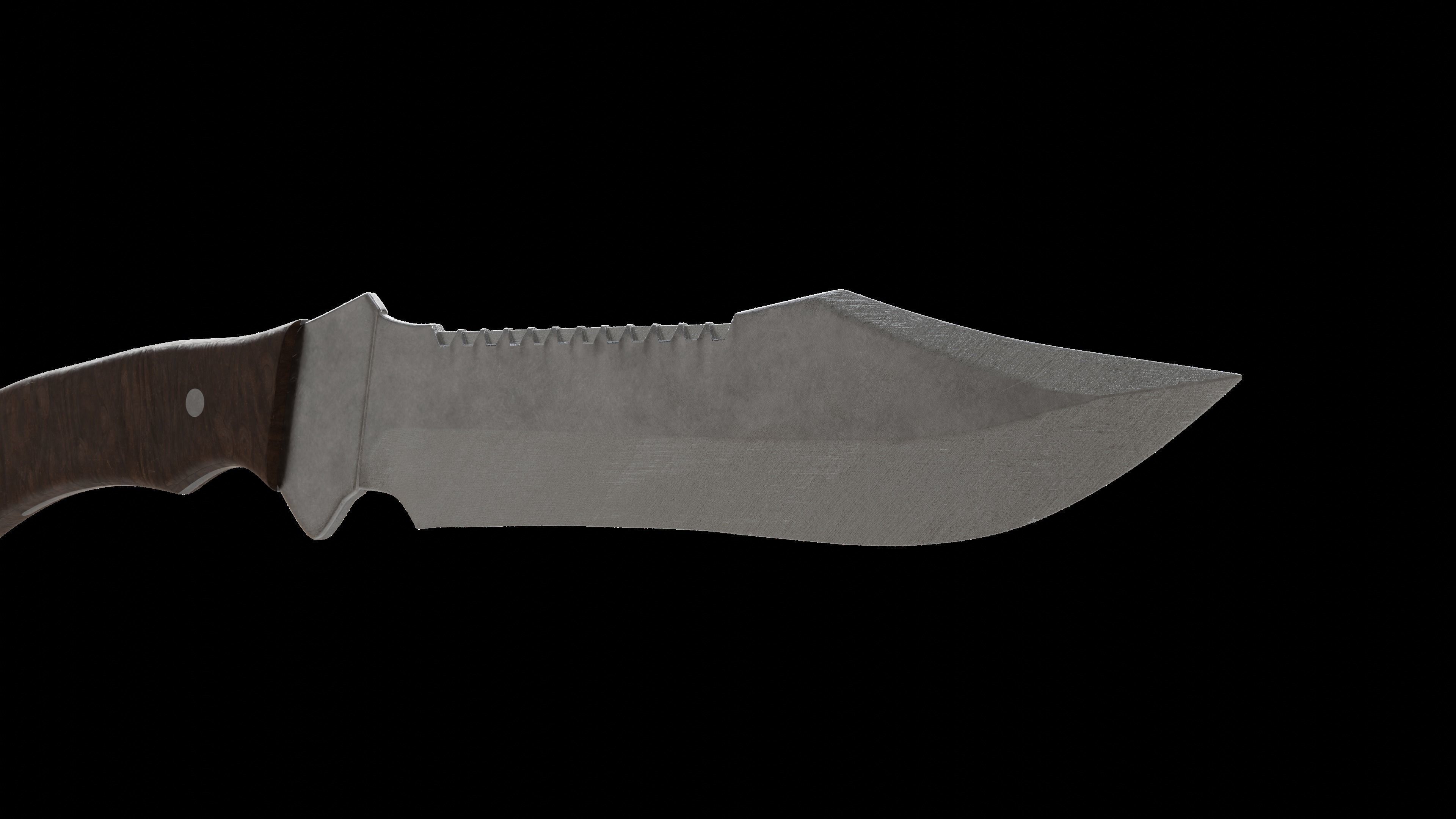 Hunting Knife Free 3D model_1
