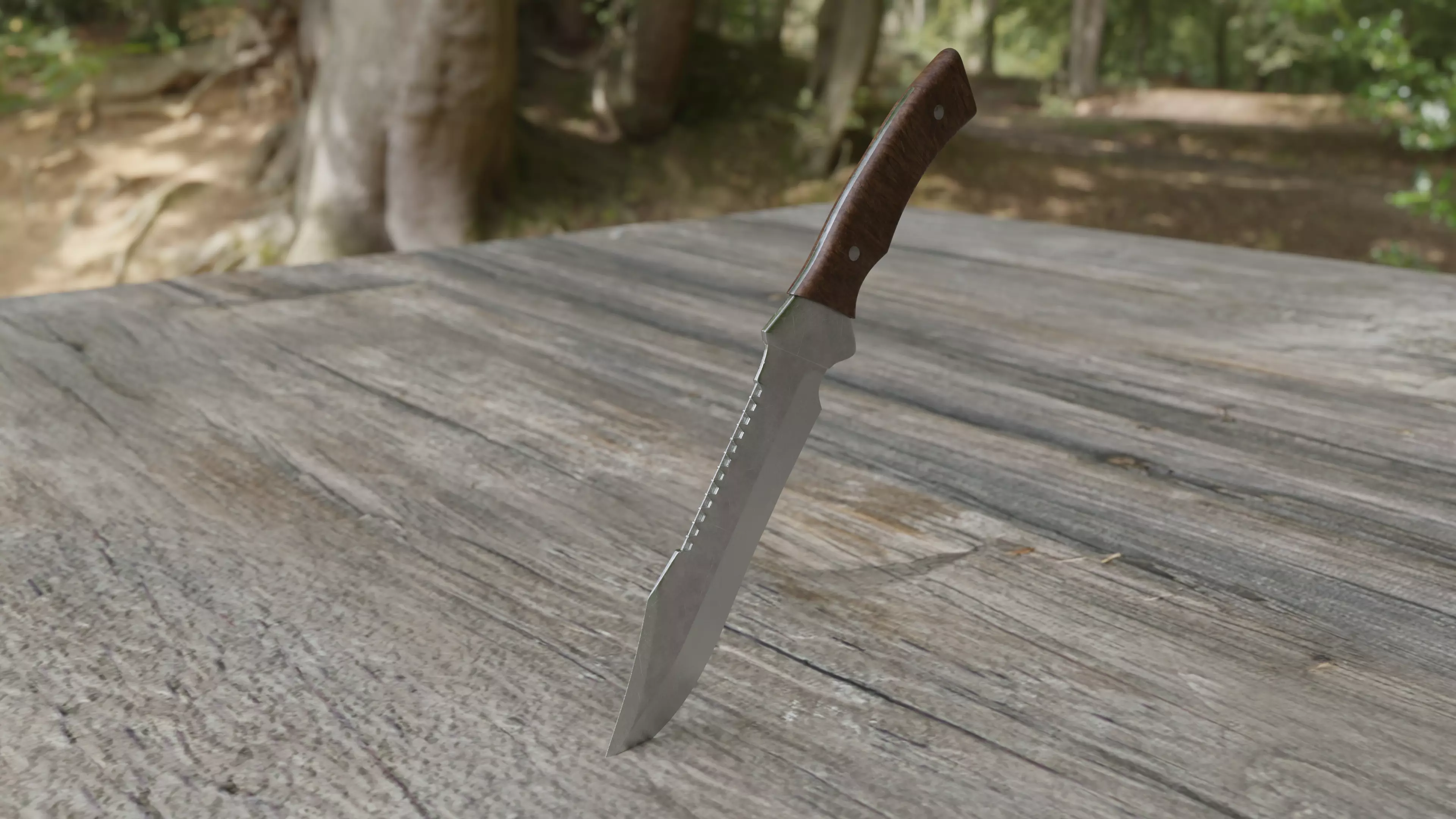 Hunting Knife Free 3D model_0
