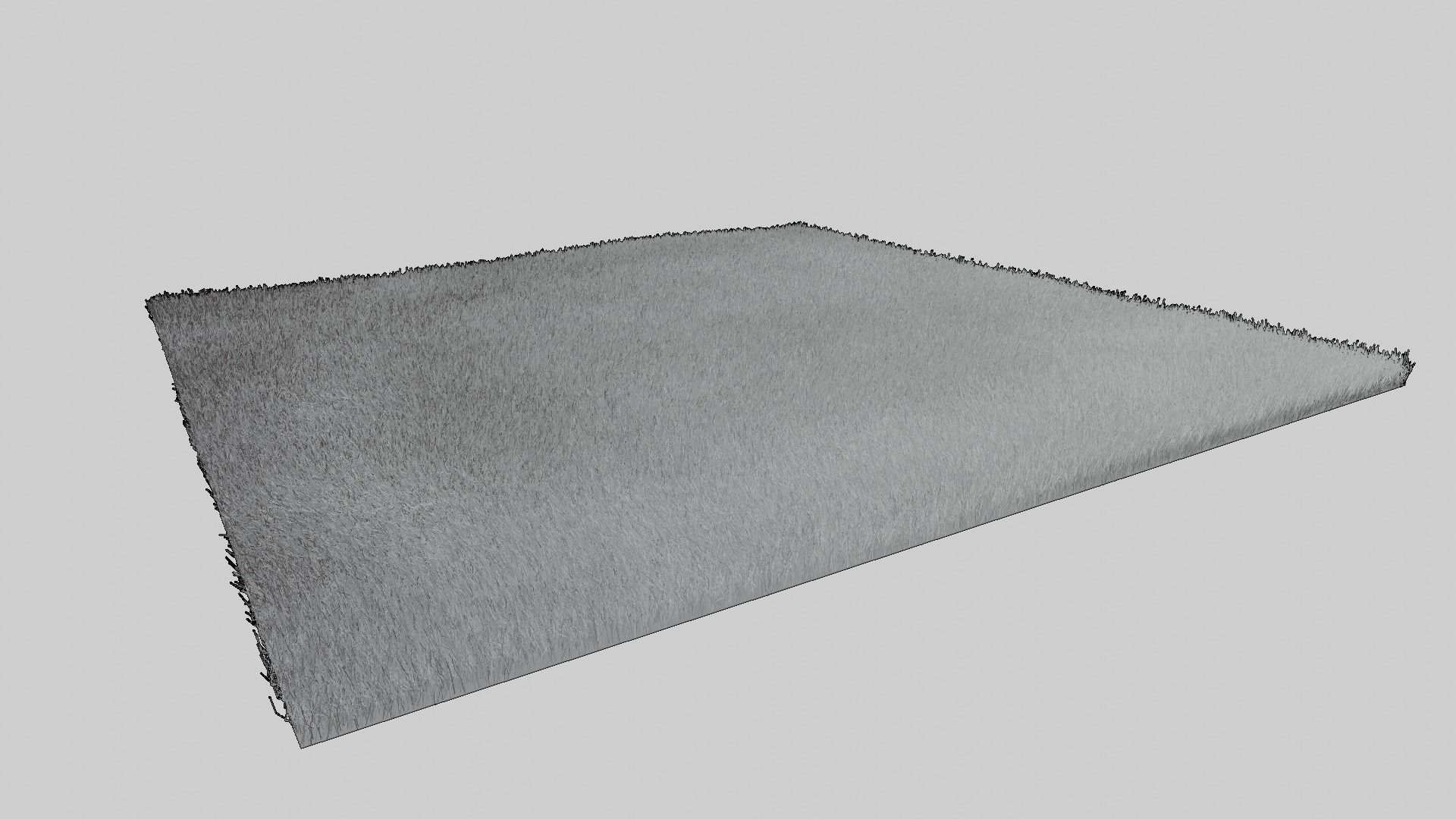 procedural field grass Low-poly 3D model_3