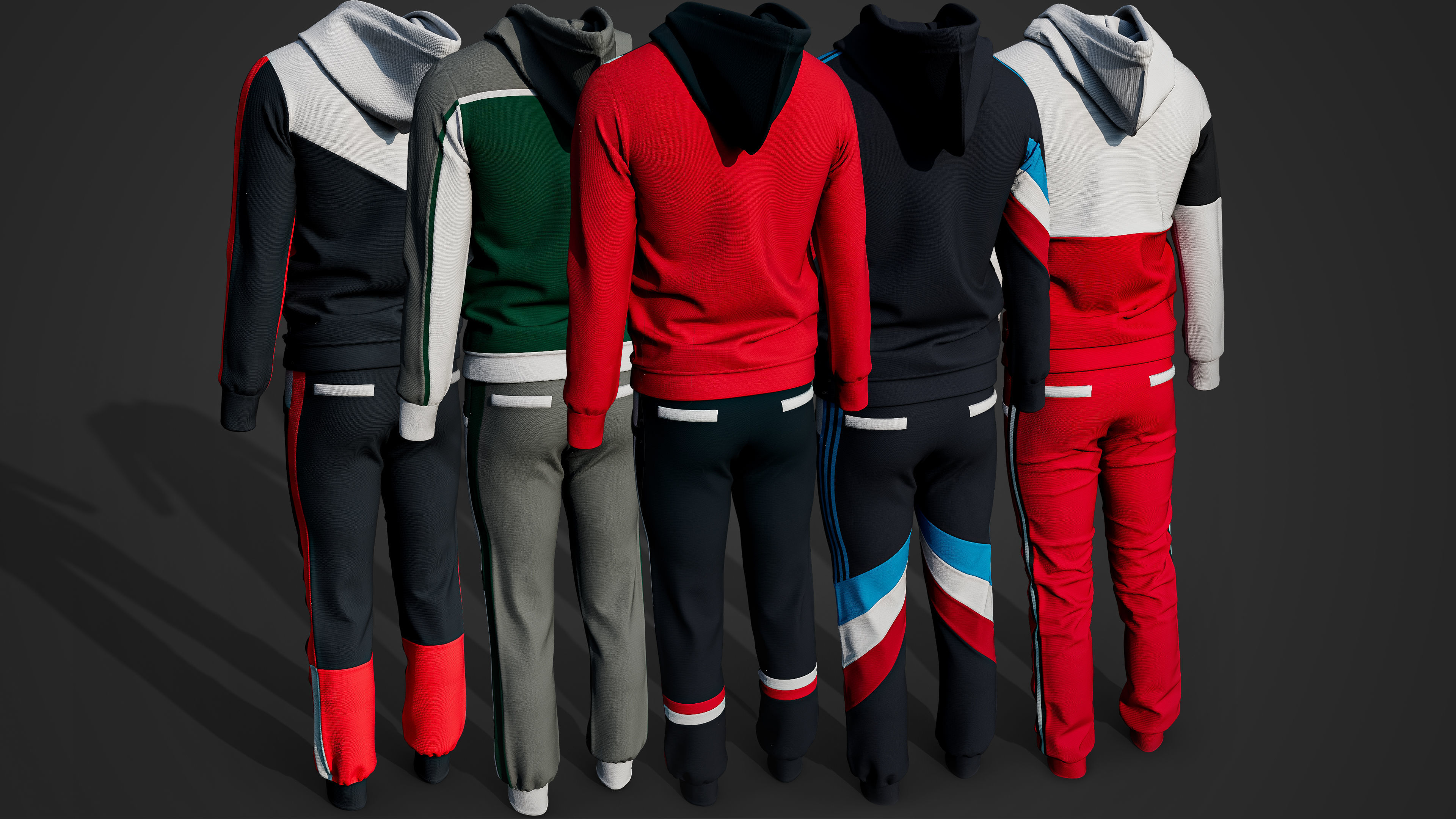 5 Hoodies and Sweatpants  Video Tutorial  CLO OBJ Vol02 3D model_19